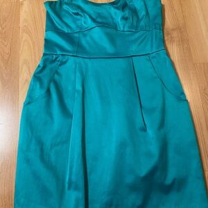 Forever 21 Strapless Teal Dress